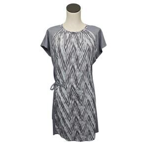 NWT Smartwool Merino Wool Sport Short Sleeve Dress Womens Small‎ Gray Zig Zag